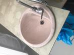 Roze ronde lavabo - Duravit, 25 tot 50 cm, Minder dan 50 cm, Gebruikt, Wasbak of Wastafel