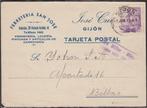 1939 - SPANJE - Comm. card - Generaal Franco [Y&T 788], Postzegels en Munten, Postzegels | Europa | Spanje, Verzenden, Gestempeld