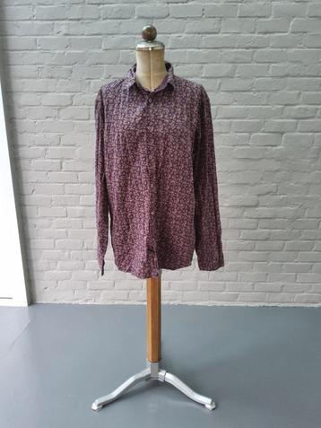 Bordeauxkleurig katoenen hemd XXL beschikbaar voor biedingen