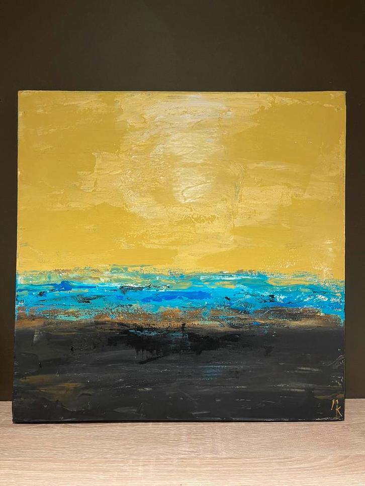 Abstract schilderij 3D Mk Art, Antiek en Kunst, Kunst | Schilderijen | Abstract, Ophalen