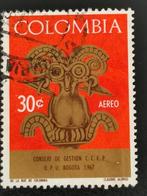 Colombia 1967 - Commissie Post Studies - kunst, vogels, Postzegels en Munten, Postzegels | Amerika, Ophalen of Verzenden, Noord-Amerika
