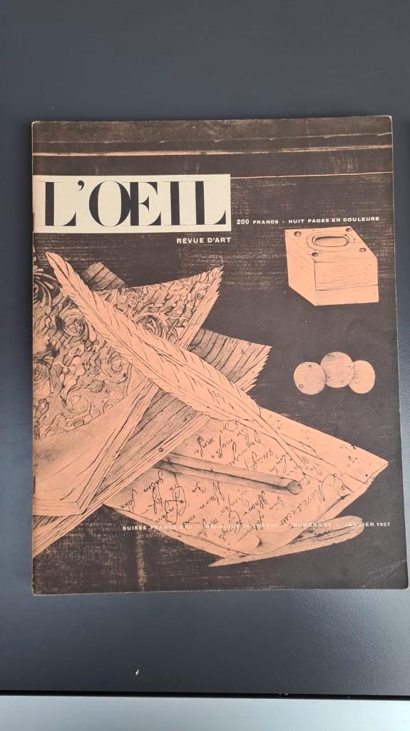 L'œil, Revue d'Art, art contemporain, 1957-58-60-61-62, Livres, Art & Culture | Arts plastiques, Utilisé, Peinture et dessin, Enlèvement ou Envoi