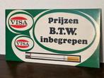 Kartonnen reclamebordje Visa sigaretten, Verzamelen, Ophalen