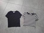 Lot 2 Tshirts H&M en Zara maat XS, Ophalen of Verzenden, Zo goed als nieuw, Korte mouw, Maat 34 (XS) of kleiner