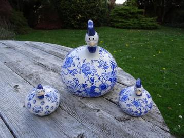 3 Hens J Line - Trio Delf - Cadeau-idee!! beschikbaar voor biedingen