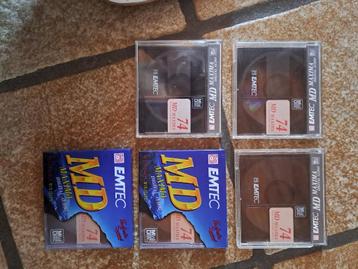 Set van 5 minidiscs 74 minuten beschikbaar voor biedingen