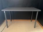 Bureau / Table 120x60cm IKEA gris foncé, Gebruikt, Ophalen, Bureau