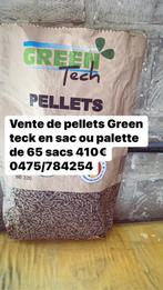 Pellets Green teck en sac ou palette 65Sacs de 15kg, Comme neuf