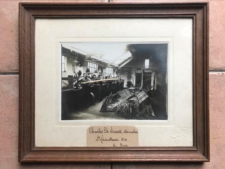 Foto kader Gent fietsen fabriek Charles De Smedt, Verzamelen, Foto's en Prenten, Gebruikt, Foto, Ophalen