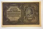 Polen, 1000 zloty 1919, Postzegels en Munten, Bankbiljetten | Europa | Niet-Eurobiljetten, Ophalen of Verzenden, Polen, Los biljet
