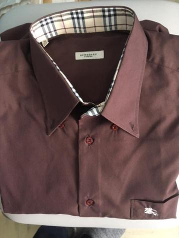 Nieuw hemd Burberry, bruin, XL, 43/44