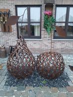 hoefijzer bollen,hoefijzer peer + hoefijzer appel,bloembak, Tuin en Terras, Tuinbeelden, Ophalen, Zo goed als nieuw, Metaal, Abstract beeld