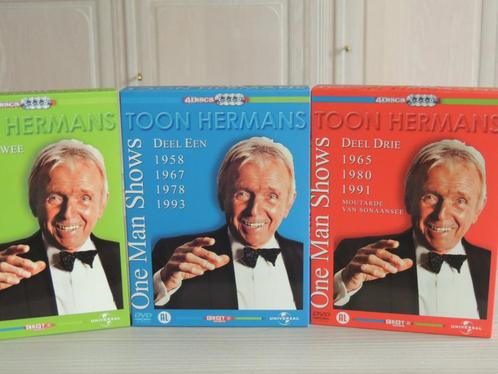 Toon Hermans One Man Shows - 12 DVD, Cd's en Dvd's, Dvd's | Cabaret en Sketches, Zo goed als nieuw, Stand-up of Theatershow, Alle leeftijden