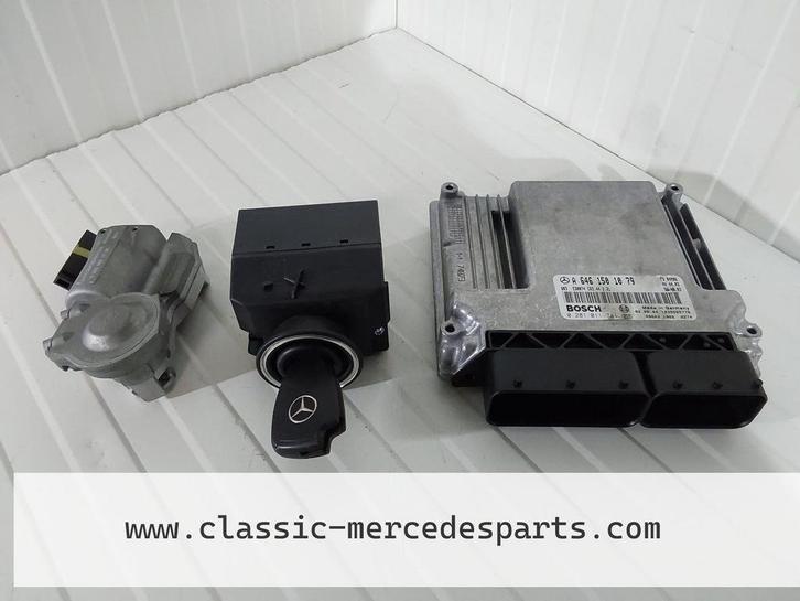 Contactslot set met ECU Mercedes C-klasse W203 C220CDI, Auto-onderdelen, Elektronica en Kabels, Mercedes-Benz, Gebruikt, Ophalen of Verzenden