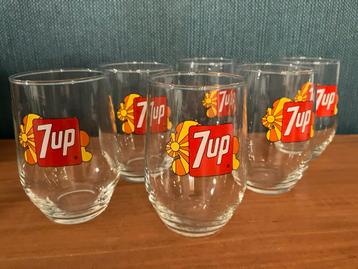Vintage 7up limonade glazn 6 stuks beschikbaar voor biedingen