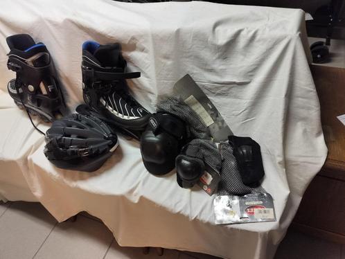 set: skeeler Rollerblade & ROCES valbescherming, Sport en Fitness, Skeelers, Zo goed als nieuw, Inline skates 4 wielen, Roces