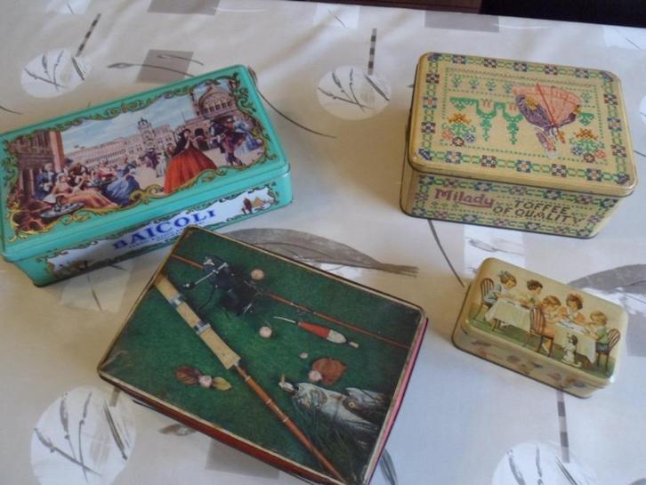 lot blikken dozen, Verzamelen, Blikken, Gebruikt, Overige, Overige merken, Ophalen of Verzenden