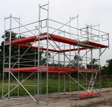 Nieuwe steiger 100m² eindejaar promo, Doe-het-zelf en Bouw, Steigers, Nieuw, Gevelsteiger, 5 meter of hoger, Ophalen of Verzenden