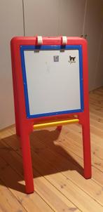 Opklapbaar, dubbelzijdig schoolbord met bakje schrijfgerief, Diversen, Schoolborden, Ophalen, Gebruikt