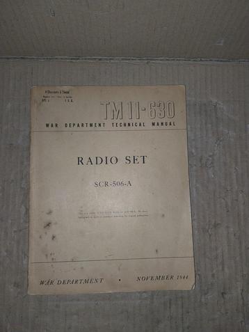 TM SCR506 militaire radio WW2 beschikbaar voor biedingen