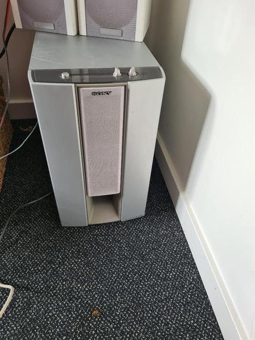 SA-WMS525 subwoofer:  In goed functionerende staat 1.	Type:, Audio, Tv en Foto, Luidsprekerboxen, Zo goed als nieuw, Subwoofer