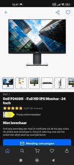 24 inch Dell Monitors, HD, Comme neuf, Enlèvement, Dell .