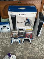 Ps5 +2 controlers +games !!!!! Ruilen kan + fc 26, Ophalen, Zo goed als nieuw, Playstation 5