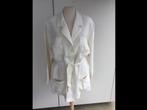 Linnen crèmekleurige blazer jas dames IT46, Kleding | Dames, Maat 38/40 (M), Beige, Ophalen of Verzenden, Zo goed als nieuw