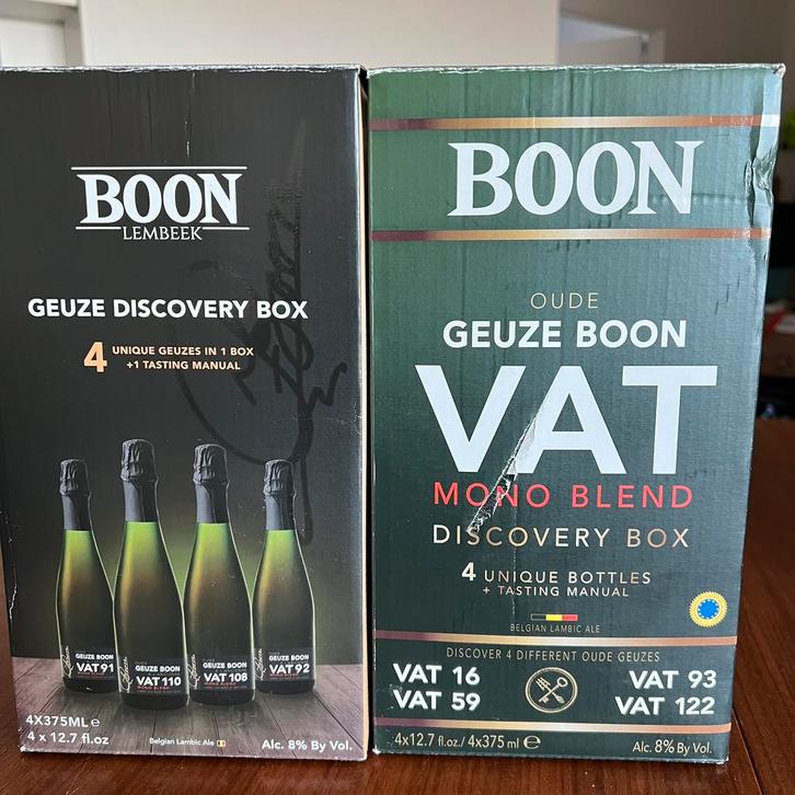 Twee discovery box Geuze van Boon, Collections, Marques de bière, Neuf, Bouteille(s), Enlèvement