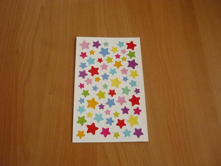 Vel DIY multikleur ster sterren stickers, Collections, Autocollants, Enlèvement ou Envoi