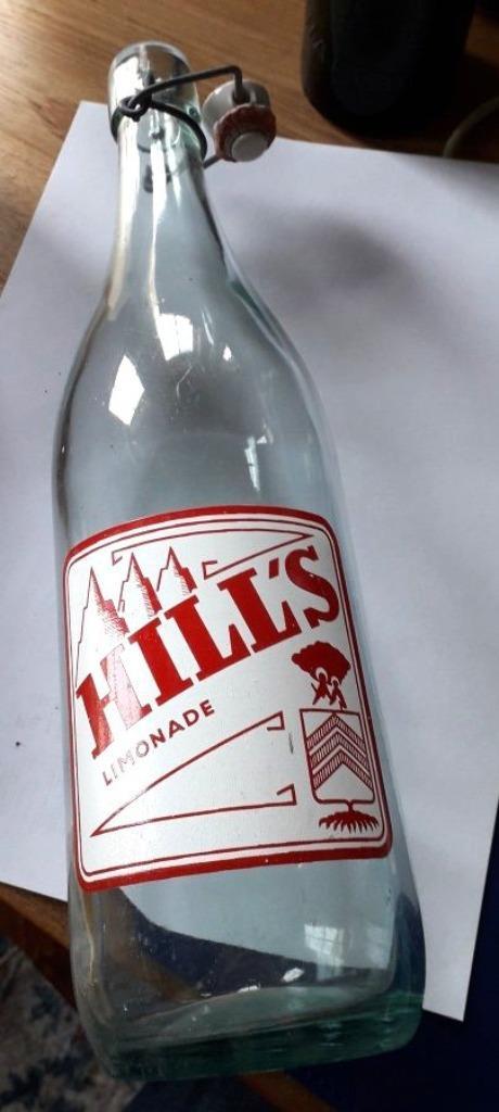 Limonadefles "Hill's", Verzamelen, Biermerken, Gebruikt, Flesje(s), Ophalen of Verzenden
