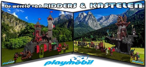 PLAYMOBIL: De wereld van RIDDERS & KASTELEN (thema-pakket), Kinderen en Baby's, Speelgoed | Playmobil, Zo goed als nieuw, Complete set