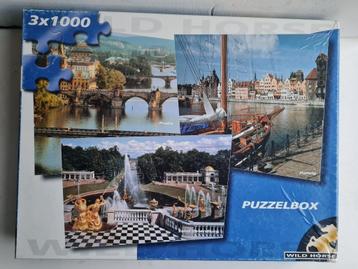 Vintage Puzzel 3 x 1000 NIEUW