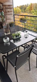 Table terasse + 4 chaises, Ophalen, Zo goed als nieuw