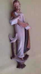 Jezus beeldje in polystone , vintage, Ophalen of Verzenden, Gebruikt, Religie