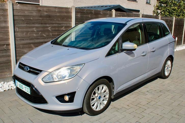 FORD C-MAX 1.6 Benzine | 7 Zitpl. | Navi Airco Leder Zetelv., Auto's, Ford, Bedrijf, Te koop, C-Max, Bluetooth, Benzine, Euro 5