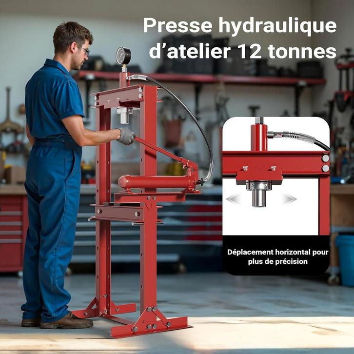 presse hydraulique d'atelier 12 tonnes, Autos : Divers, Autos divers Autre, Enlèvement ou Envoi