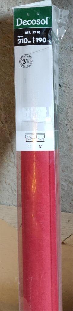 rolgordijn Decosol, 200 cm ou plus, Neuf, Rouge, 150 à 200 cm