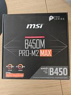 MSI B450M PRO-M2 MAX, Computers en Software, Ophalen of Verzenden, Gebruikt, AMD, DDR4