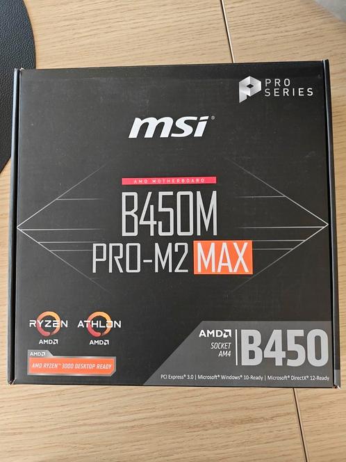 MSI B450M PRO-M2 MAX, Computers en Software, Moederborden, Gebruikt, AMD, DDR4, Ophalen of Verzenden