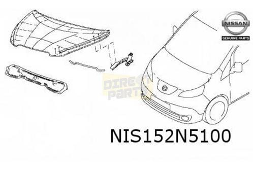 Nissan e-NV200 (7/14-) motorkap (te spuiten) Origineel!  F51, Auto-onderdelen, Carrosserie, Motorkap, Nissan, Voor, Nieuw, Verzenden