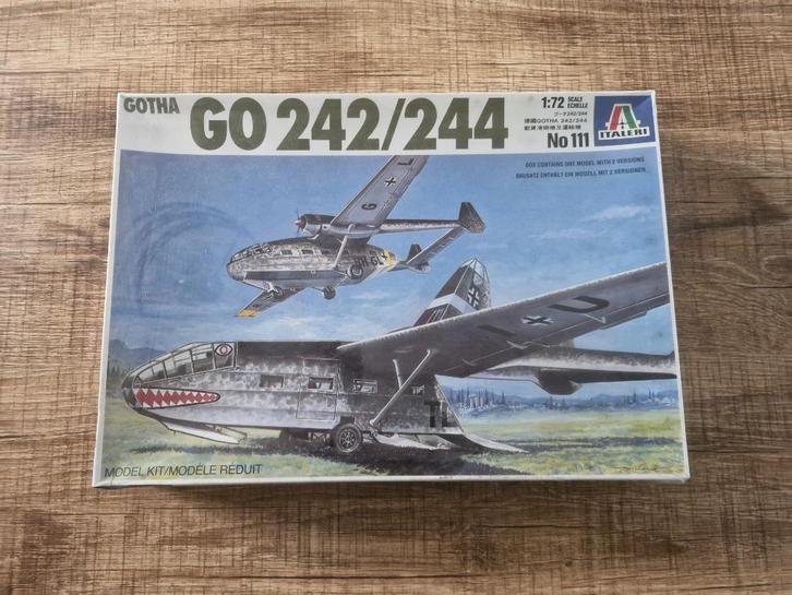 Italeri Gotha GO 242/244 Cargo Glider & Transport Plane 1/72, Hobby en Vrije tijd, Modelbouw | Vliegtuigen en Helikopters, Nieuw