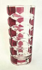 Vintage Luminarc Ruby Rood Kristallen Vaas, Antiek en Kunst, Ophalen