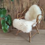Set van 2 vintage rotan stoelen, Huis en Inrichting, Stoelen, Ophalen, Gebruikt, Riet of Rotan, Twee