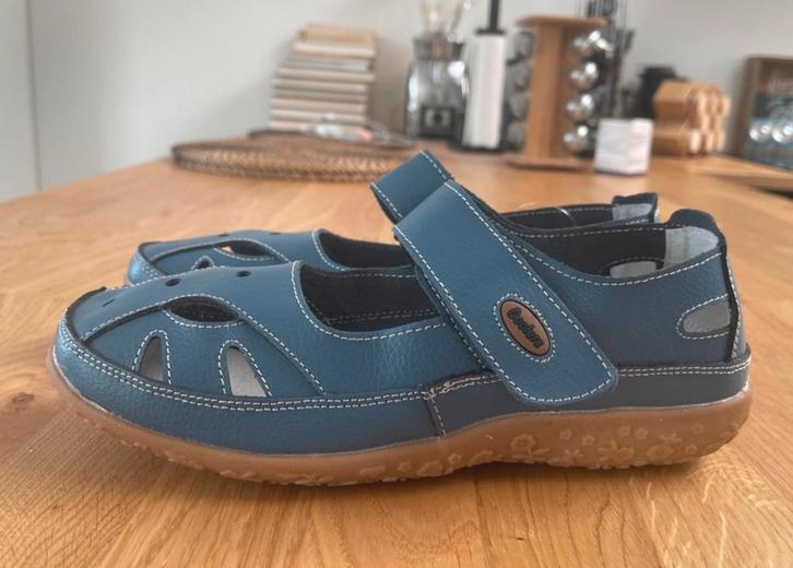 Chaussures cuir neuves p.40, Kleding | Dames, Schoenen, Nieuw, Schoenen met lage hakken, Blauw, Ophalen of Verzenden