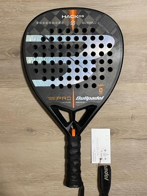 Bullpadel Hack 03 inclusief hesacore, Sport en Fitness, Padel, Gebruikt, Padelracket, Ophalen of Verzenden