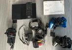 Playstation 2, Ophalen, Gebruikt, Zwart, Met 2 controllers