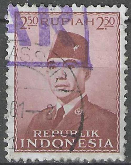 Indonesie 1953 - Yvert 65 - President Sukarno (ST), Postzegels en Munten, Postzegels | Azië, Gestempeld, Verzenden