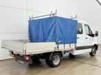 Mercedes-Benz Sprinter 516 Open Laadbak Dubbele Cabine AC Tr, Auto's, Bestelwagens en Lichte vracht, 4 deurs, Stof, Gebruikt, Zwart