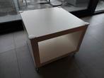 Degelijke salontafel op wieltjes 55x55, Ophalen, 50 tot 100 cm, Vierkant, 50 tot 100 cm